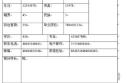 简历表格 个人简历电子版,展现才华与职业发展的精彩篇章